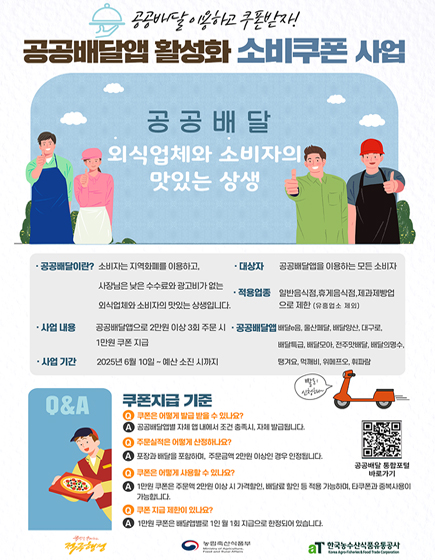 공공배달앱 활성화 소비쿠폰 사업