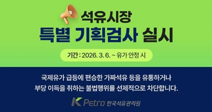 석유시장 특별 기획검사 실시