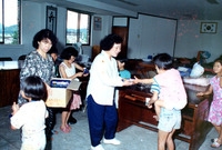 1989수해이재민구호품전달