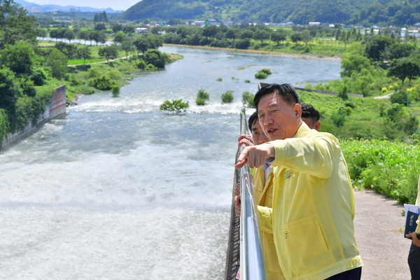 태풍대비 장성댐 및 황룡강 점검
