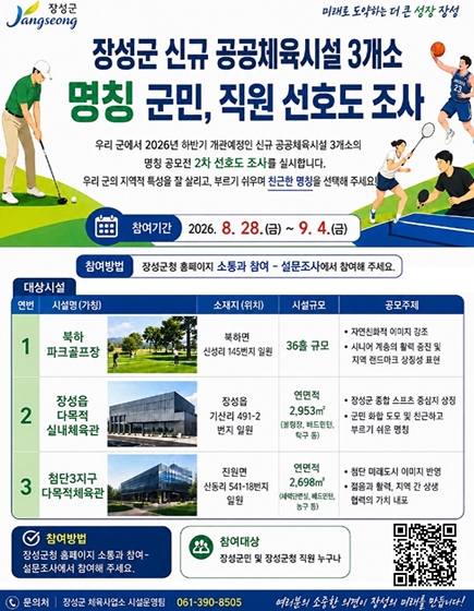 공공체육시설 명칭 선호도 조사
(새창열림)