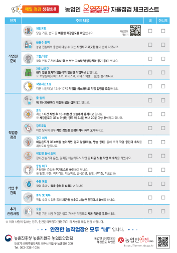 온열질환 체크리스트 이미지 1