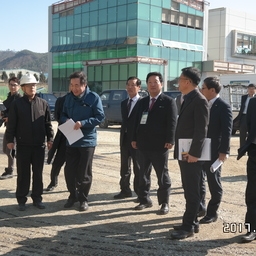 농협물류센터 건설현장방문, 이용자 제공 이미지