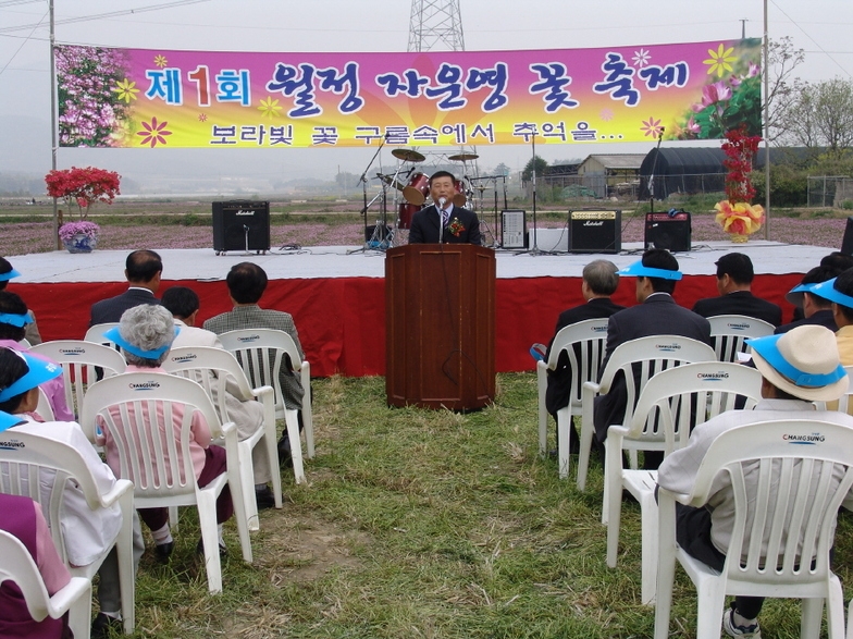 제1회 진원면 월정 자운영 꽃 축제 이미지 1