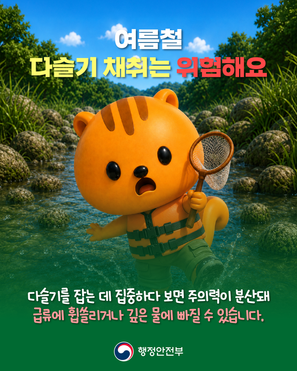 다슬기 채취 사고예방 안전수칙 이미지 1