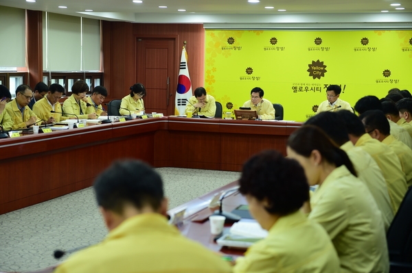 유두석 장성군수, 취임식 대신 태풍 대책회의 주재 이미지 2