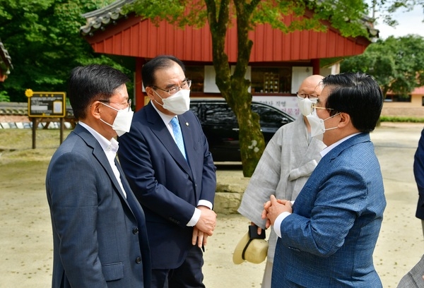 유두석 장성군수, 김현모 문화재청장 면담 이미지 1