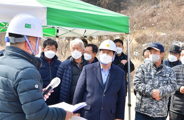 장성군 북이면 백암마을 도로 확‧포장공사 ‘순항’ 이미지 1