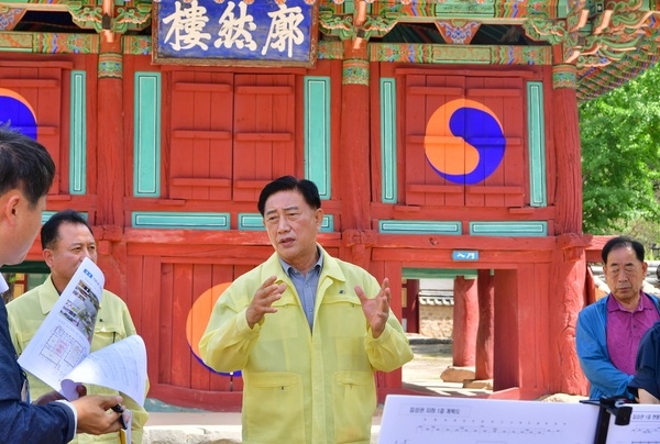 김한종 장성군수, 현장점검 ‘광폭 행보’ 이미지 1