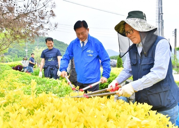 장성군 그린장성21추진협의회, 꽃밭 가꾸기 추진 이미지 2