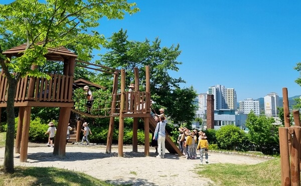 장성공원 유아숲 체험원, 산림청 등록 완료 이미지 1