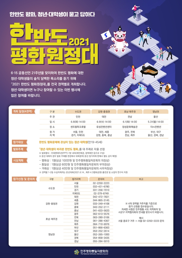 2021 한반도 평화원정대 웹포스터 안내 이미지 1