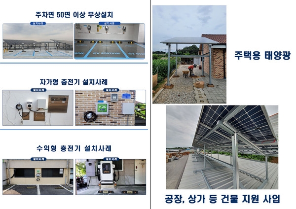 2023년도 주택, 공장 태양광 지원사업 선 접수 및 전기차충전기(2대무료설치) 비공용 구입안내 이미지 1