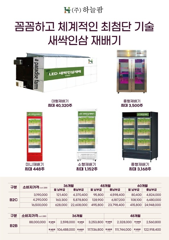 LED 새싹인삼 재배기 이미지 1