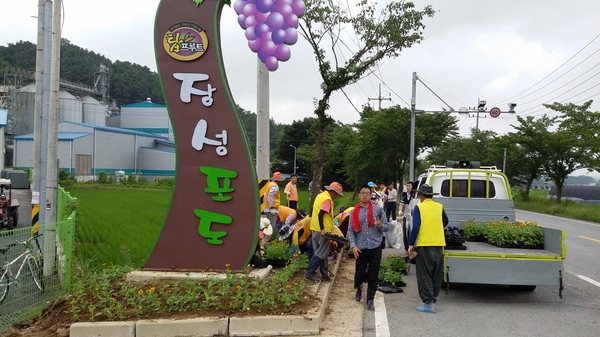 진원농협장님과 직원 + 면사무소 합동작전 이미지 3