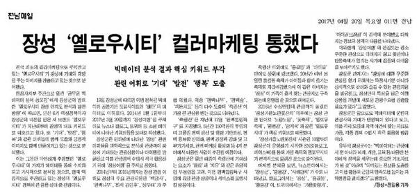 장성 '옐로우시티' 컬러마케팅 통했다 이미지 1