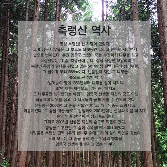 축령산에서