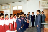 전국체전 우승팀 접견