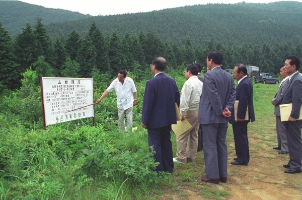 산림청장 조림지 방문