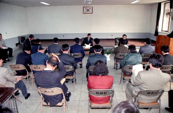 김정한 군수 서삼면 순시