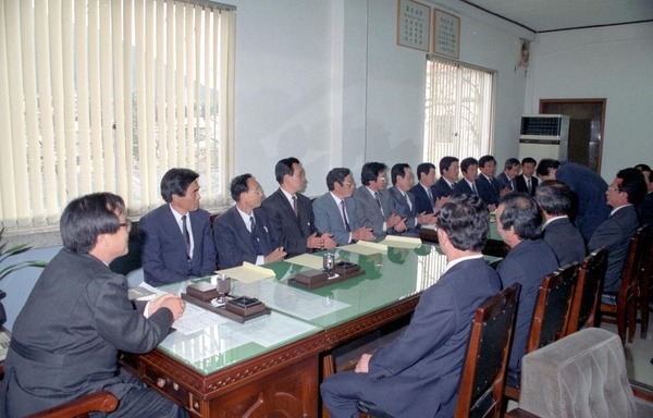 군의원과 실과장 상견례