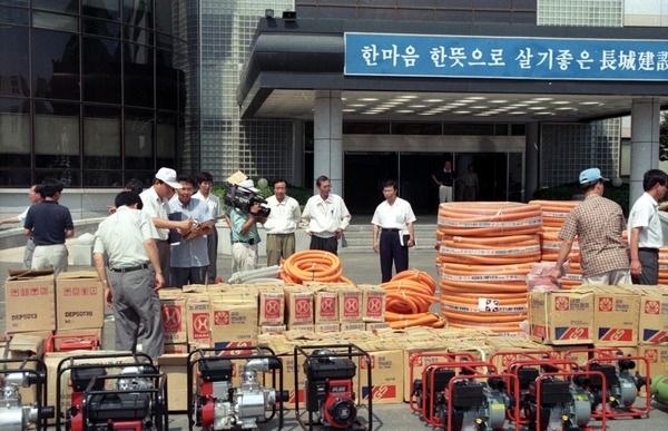 한해피해현장양수기지원