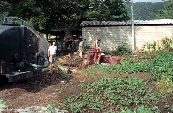 가뭄피해 극복분뇨차급수
