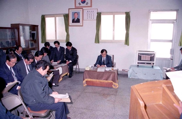 고경주 군수 초도순시-북일면