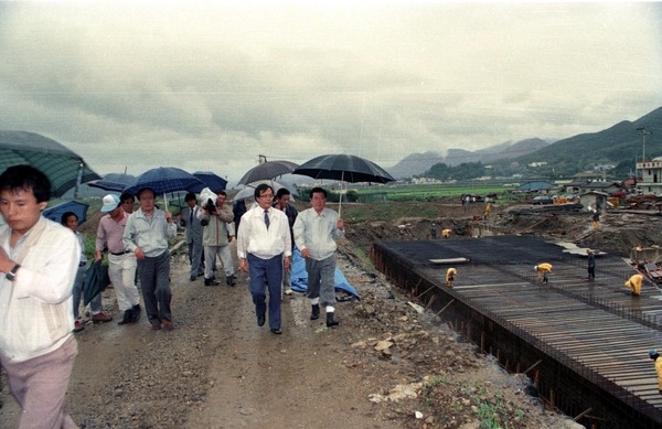 1990수해복구현장
