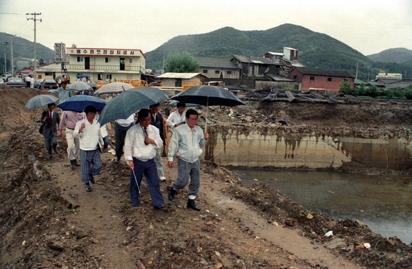 1990수해복구현장