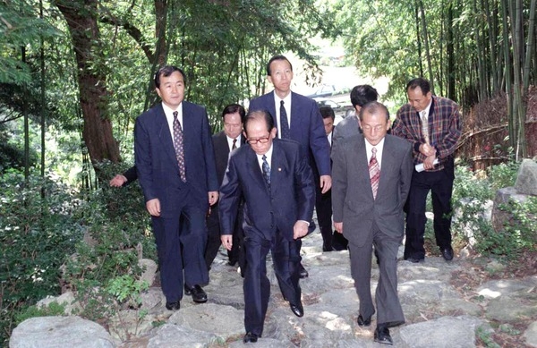 국회의장 백양사 방문