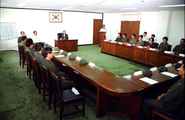 의용소방대원 장학금전달