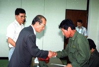 의용소방대원 장학금전달
