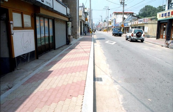 정비된시가지보도블럭
