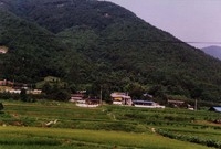 북이면 백암리 마을전경
