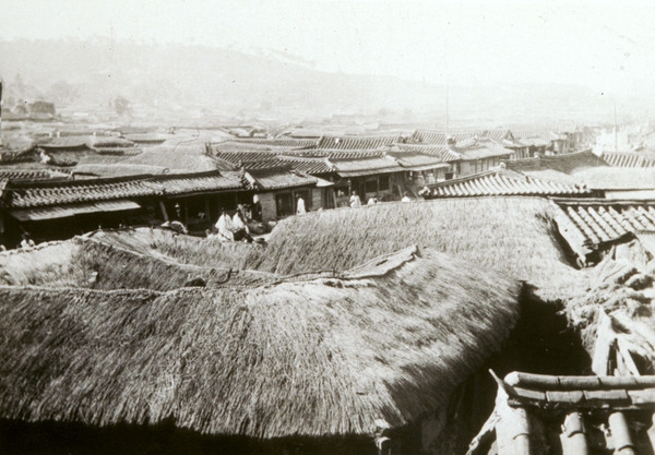 한국의옛날모습(남산을배경으로)