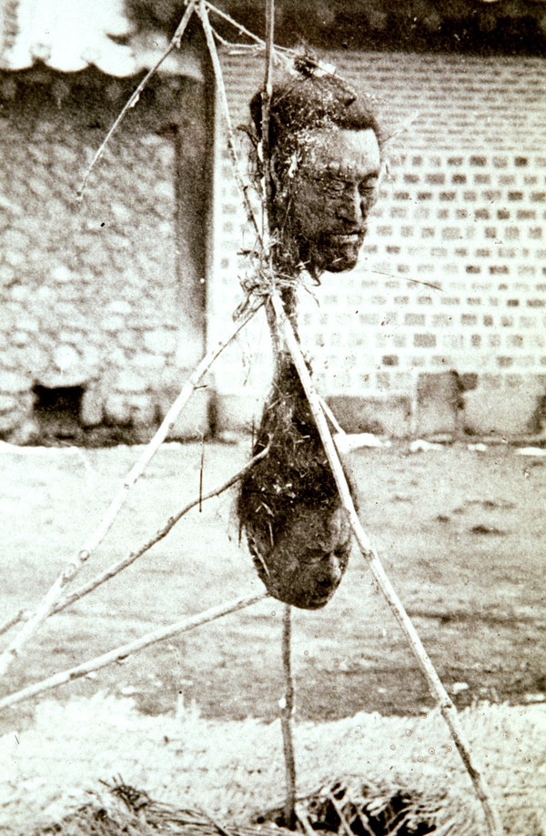 한국의옛날모습(목베인범죄자)