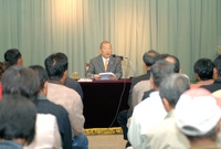 삼계면 군수와 면민과 대화
