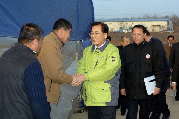 박준영도지사 폭설(눈)피해현장 방문