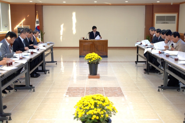 확대 간부회의(북하면사무소)