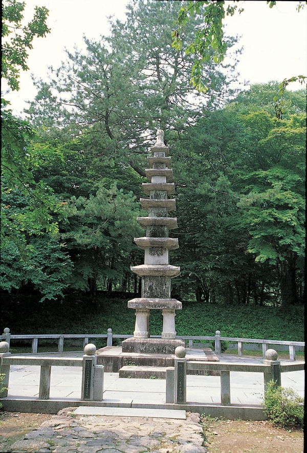 장성 관광화보(백양사 다층석탑)
