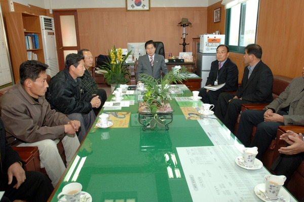 북이면 복분자 재배농가와 간담회