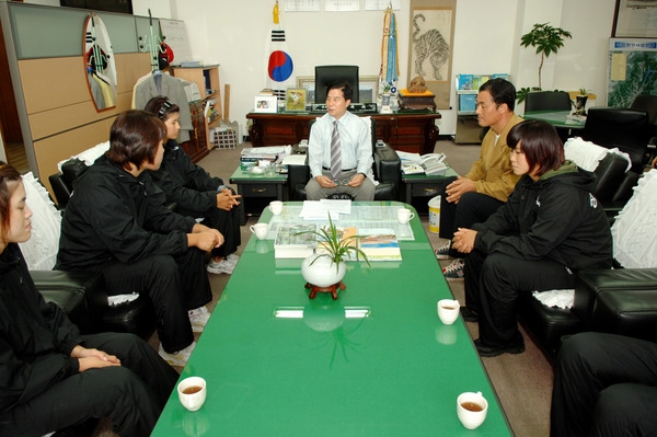 제49회 전국조정선수권대회 참가선수 격려