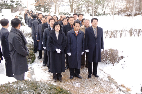 2008년 새해 충혼탑 참배