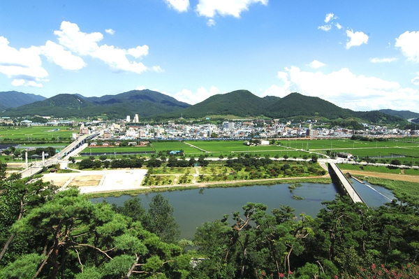 2008년 장성읍 시가지 전경
