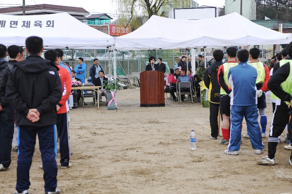 삼계면 고성 축구 동호회 회장 이.취임식