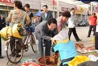 추석절 황룡시장 방문