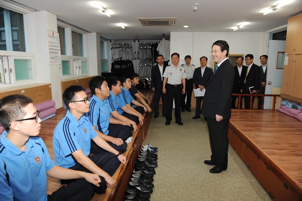 2011년 추석절 장성경찰서 전경대 격려