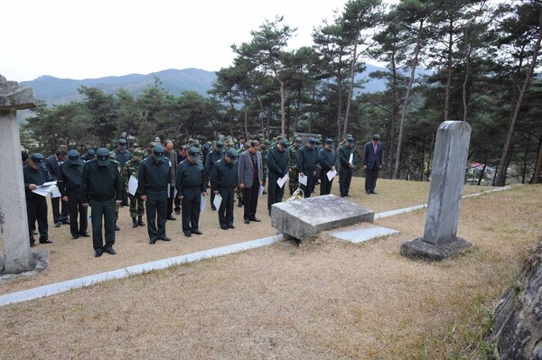 상무대 보병학교 첨렴정신 현장체험(백비, 관수정 참배)