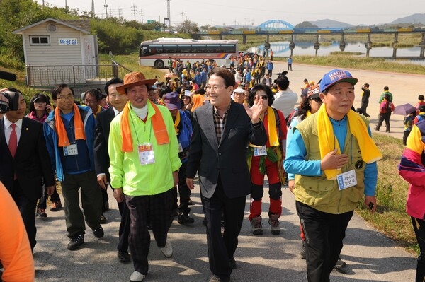 재경 장성군 향우회 황룡시장 방문 및 축령산 산행